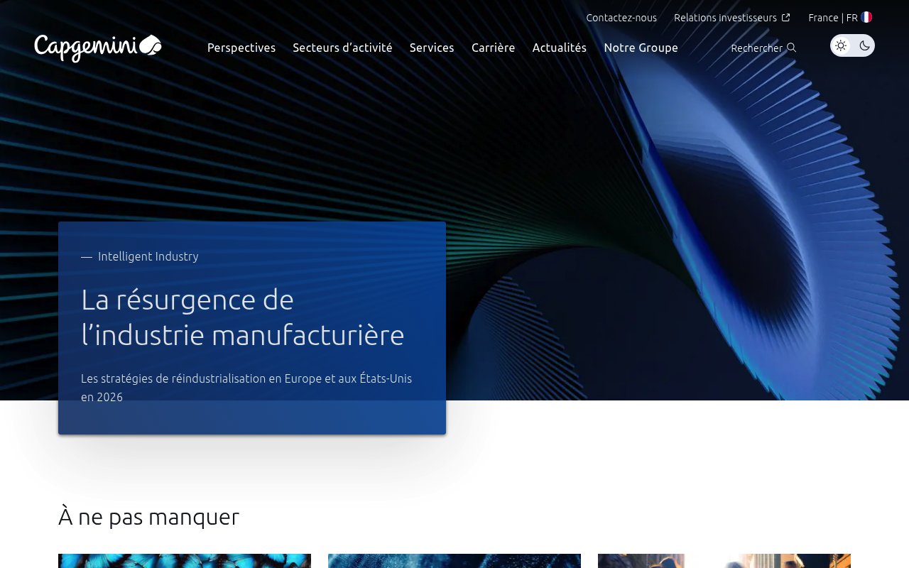 Apercu du site Capgemini