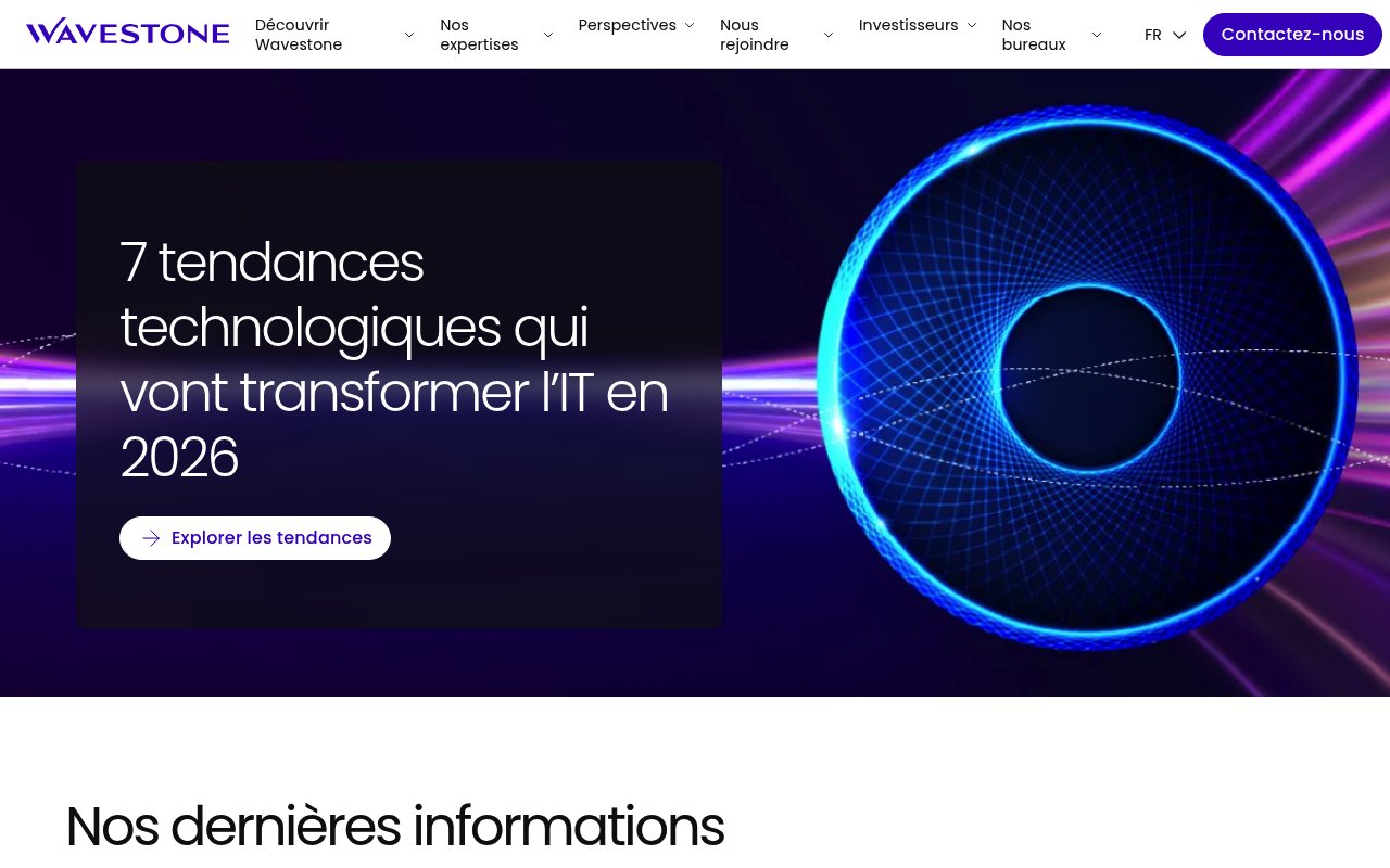 Apercu du site Wavestone